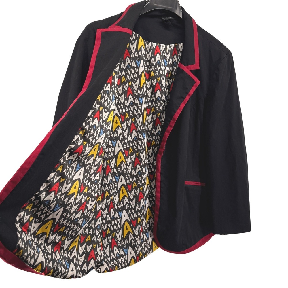 Star Trek TOS Her Universe Womens 3X Pre-Owned ThinkGeek Blazer Jacket Lining